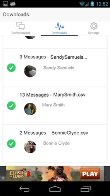 Messenger Backup android App screenshot 6